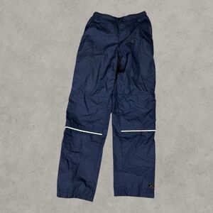 Vintage Nike Sweatpants Kids Medium Navy Blue Track Y2K Polyester Baggy Wide Leg
